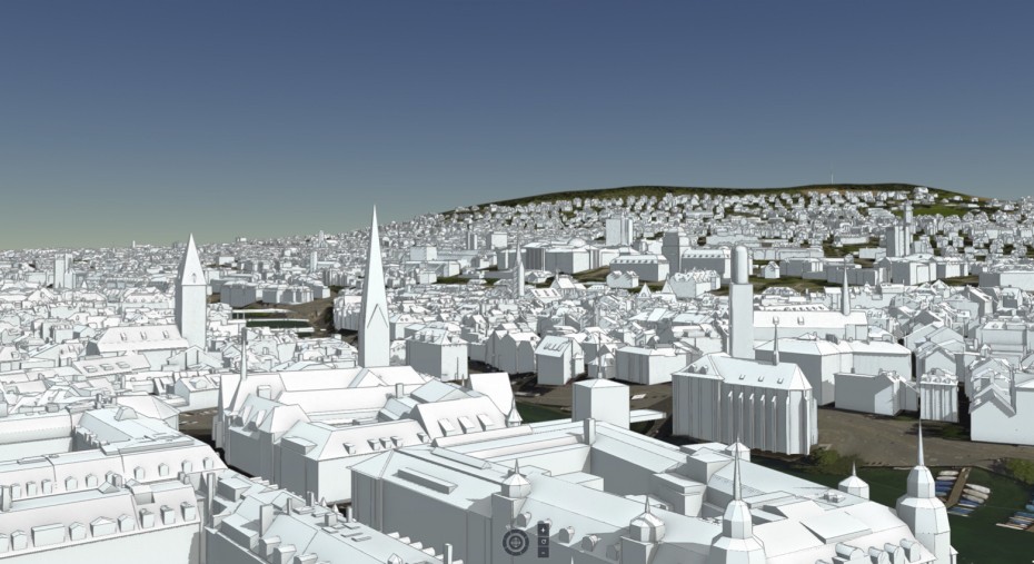 3D-twin, city of Zurich. Source: Luucy, https://www.io-ag.ch/3d_plattform