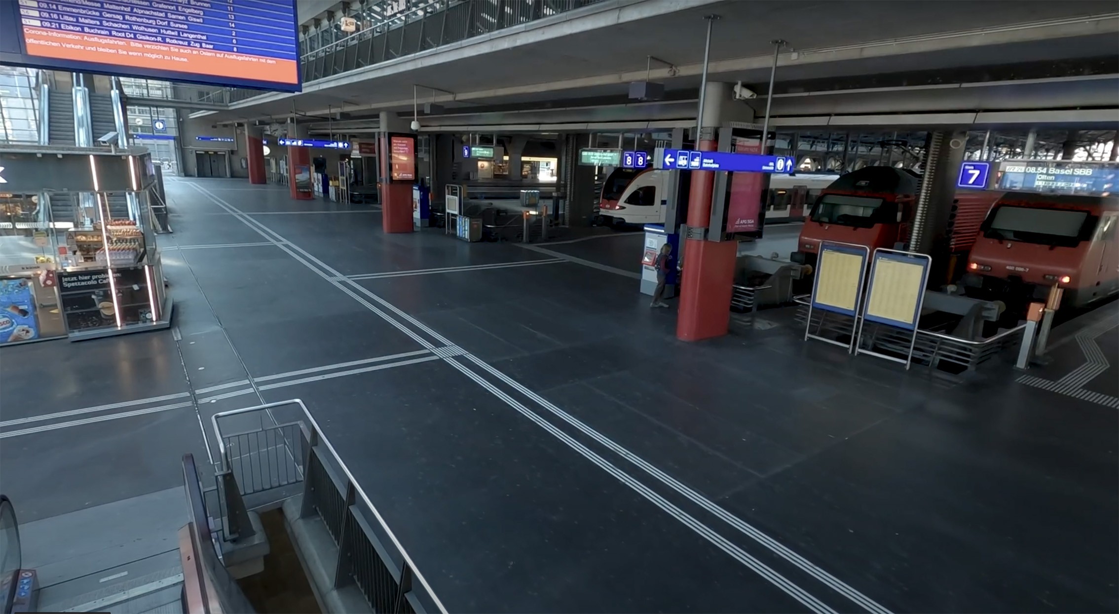 Filmstill aus Lockdown Lucerne Switzerland 2020. © Elmar Bossard (Original: https://www.youtube.com/watch?v=Y129br5ZHoU)