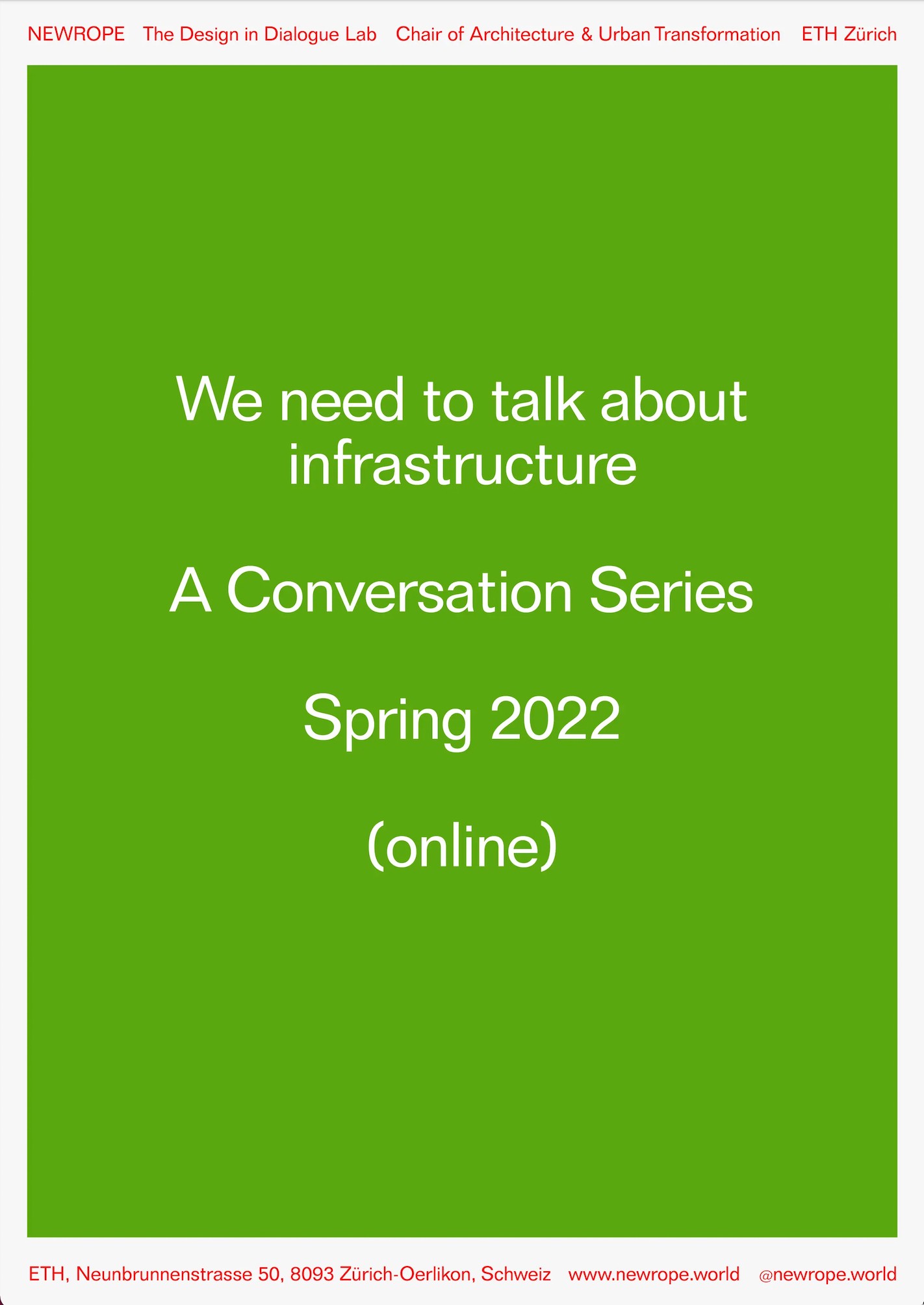 Poster Persyn We need to talk about infrastructure 2022