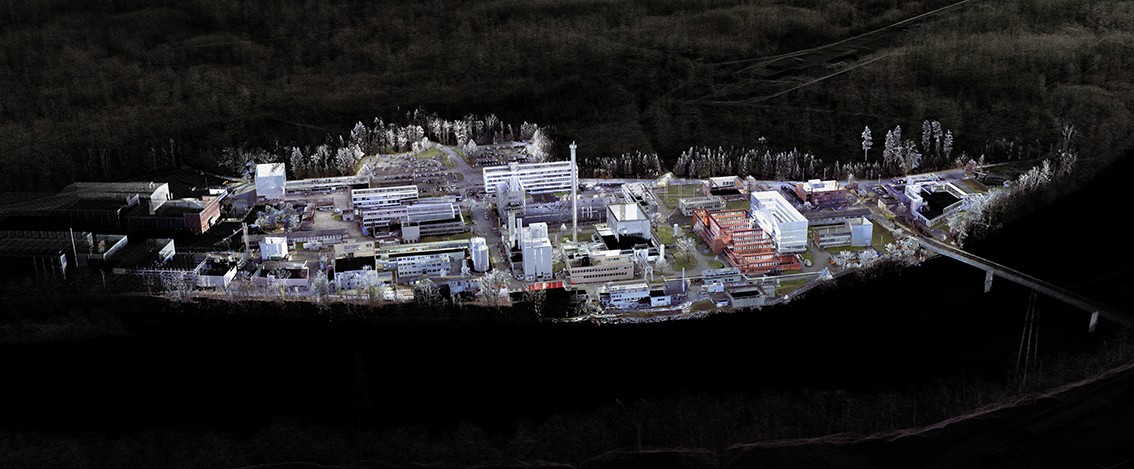 Point cloud model of the Paul Scherrer Institute © Benedikt Kowalewski, ETH Zürich