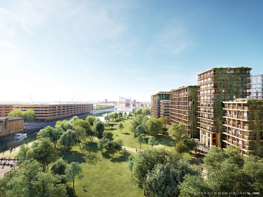... die das Hafengebiet in das Stadtgefüge integriert (Bild: Herzog und de Meuron / Vogt Landschaftsarchitekten)
