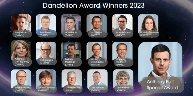 17 Professorinnen und Professoren sind von den Studierenden und Doktorierenden der ETH Zürich für ihren Einsatz zur Förderung von Start-ups und Innovation in der Schweiz ausgezeichnet worden. (Bild: ETH AI Center)