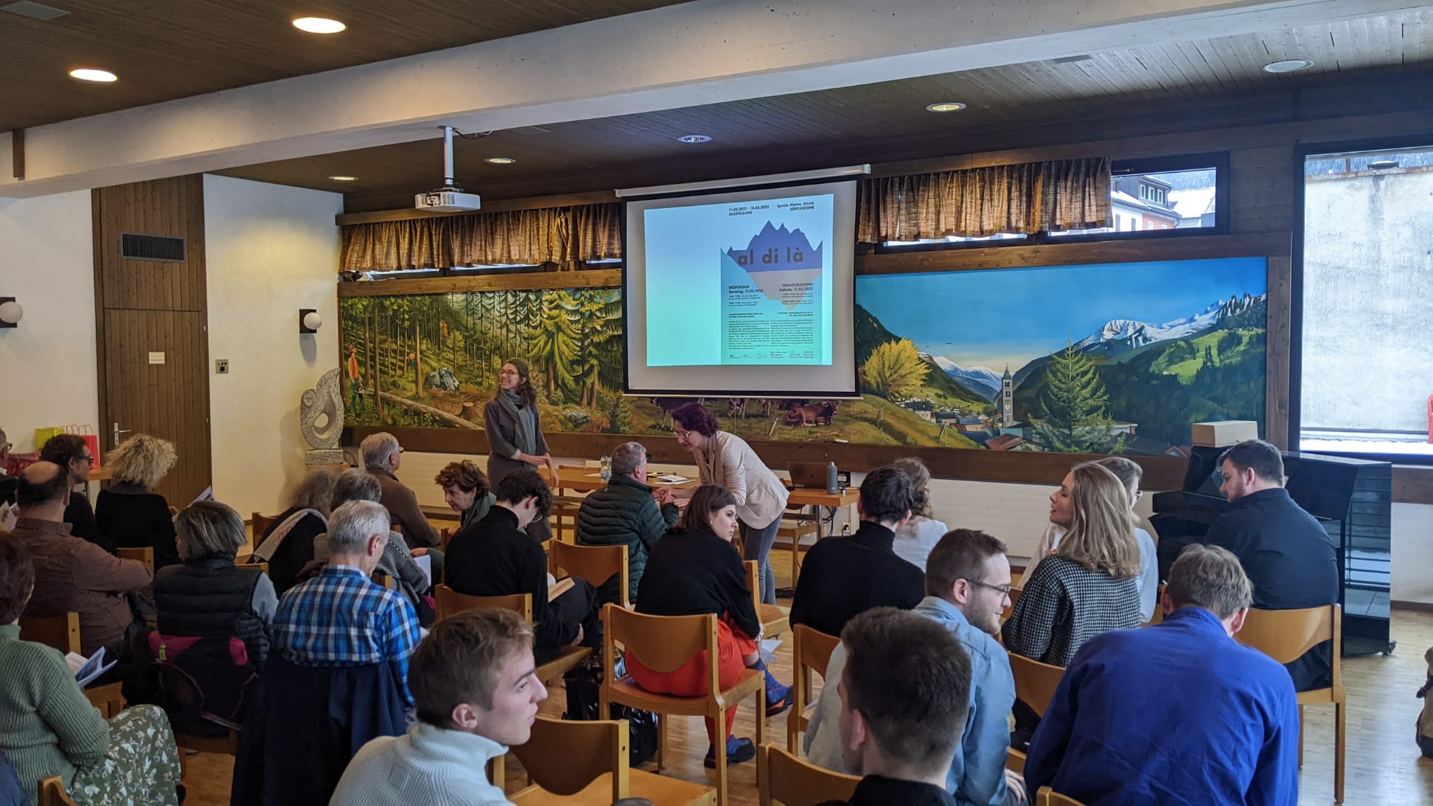 Präsentation des Entwurfsstudios in Airolo