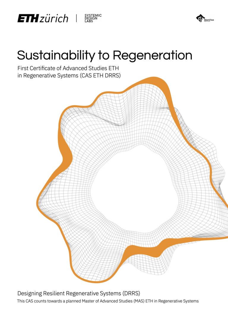 Master of Advanced Studies ETH in Regenerative Systems